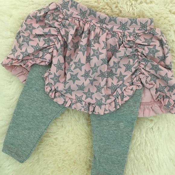 Paperwings Other - Paperwings Leggings skirt in pink and grey